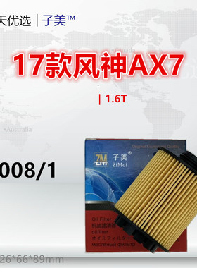 P3008/1适配风神AX7 A9 迈途 优6 DS9 DS6 DS5 DS4 1.6T机油滤芯