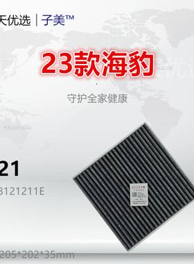 C121适配比亚迪D1 海豹 护卫舰07 宋Plus 宋Pro EV 空调滤芯