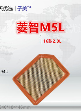 C294适配风行菱智M5L F600L M3L M7 M6 V3L 2.0L空气滤芯清器格