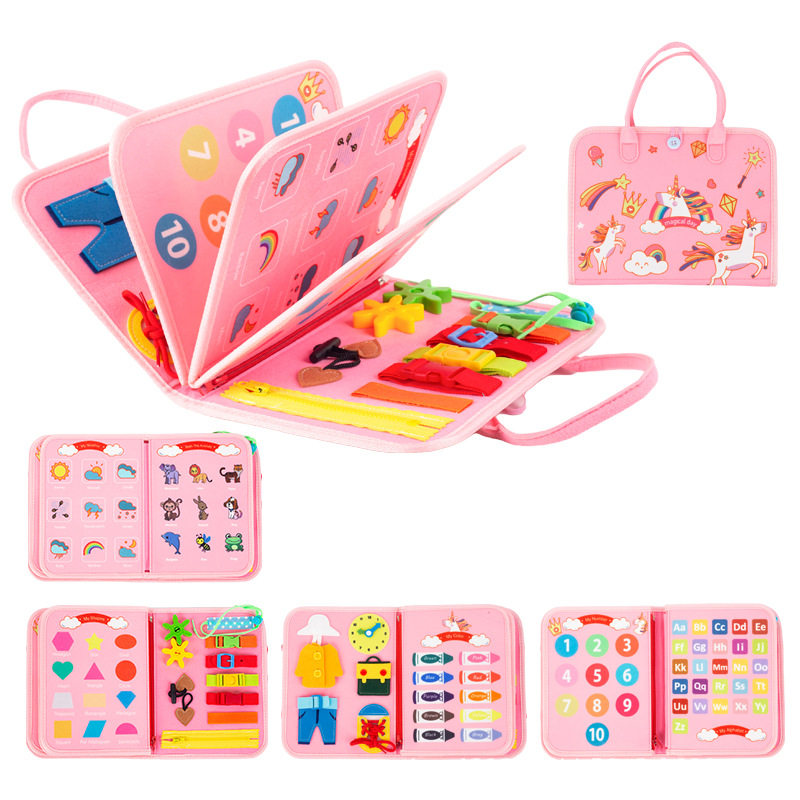 蒙特梭利宝宝忙碌书蒙氏早教玩具穿衣系鞋带精细益智书创意,玩具/童车/益智/积木/模型,宝宝布书/撕撕书/忙碌书,淘宝优惠券,粉丝福利购,淘宝优惠卷