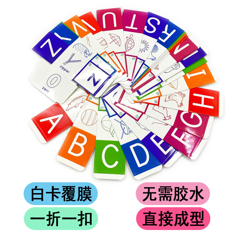 특별 가격 어린이 영어 알파벳 알파벳 깨달음 보드 게임 상자 주사위를 클릭하면 올챙이 작은 마스터를 읽을 수 있습니다