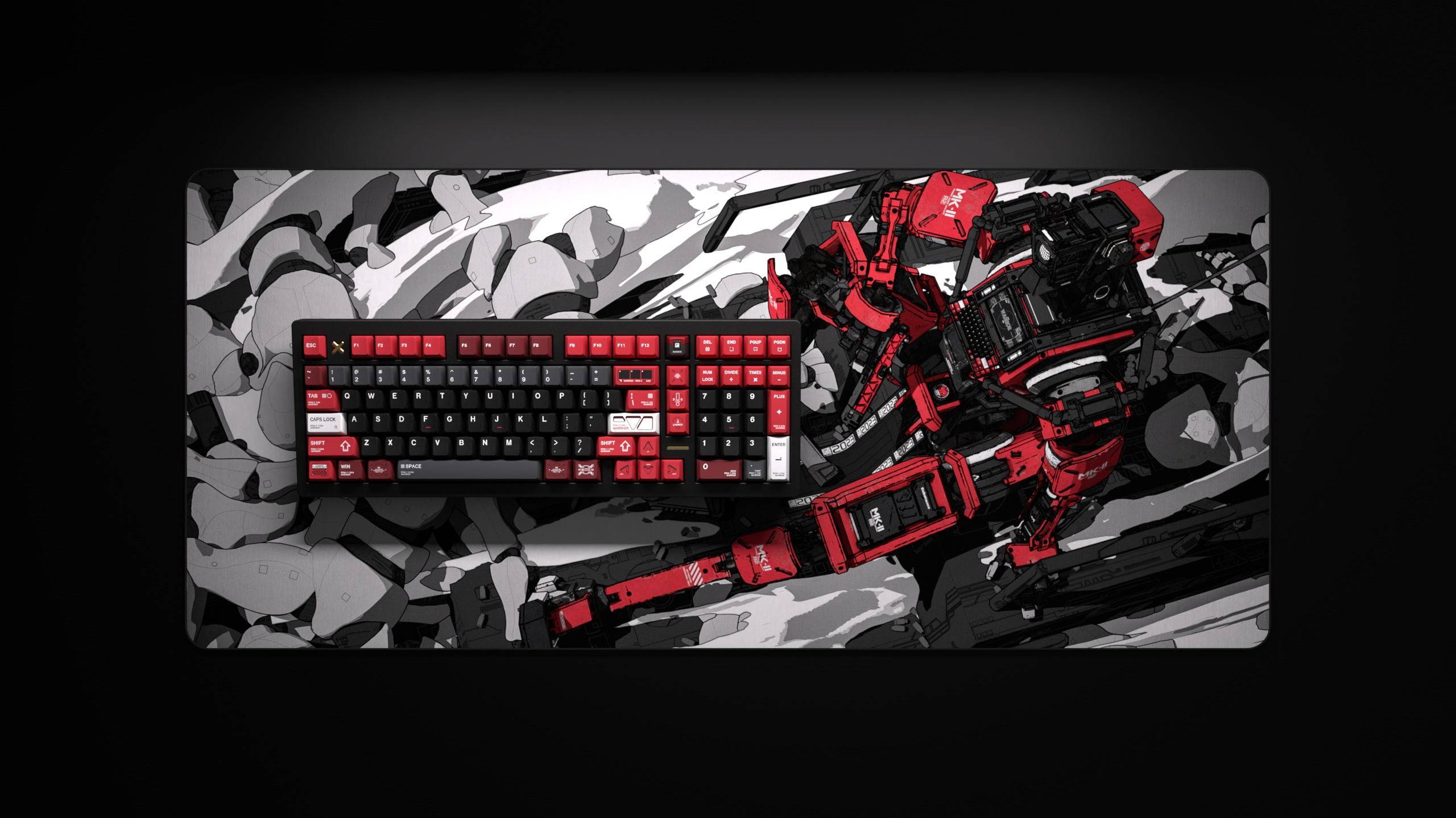 ALOHAKB WARRIOR MKⅡ R2 桌垫 勇士MK2金属键帽 客制化键盘