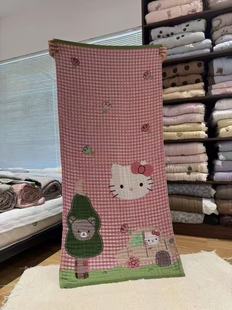 100纯棉A类纱布浴巾加大布艺可爱卡通成人儿吸水童通用不掉毛柔软