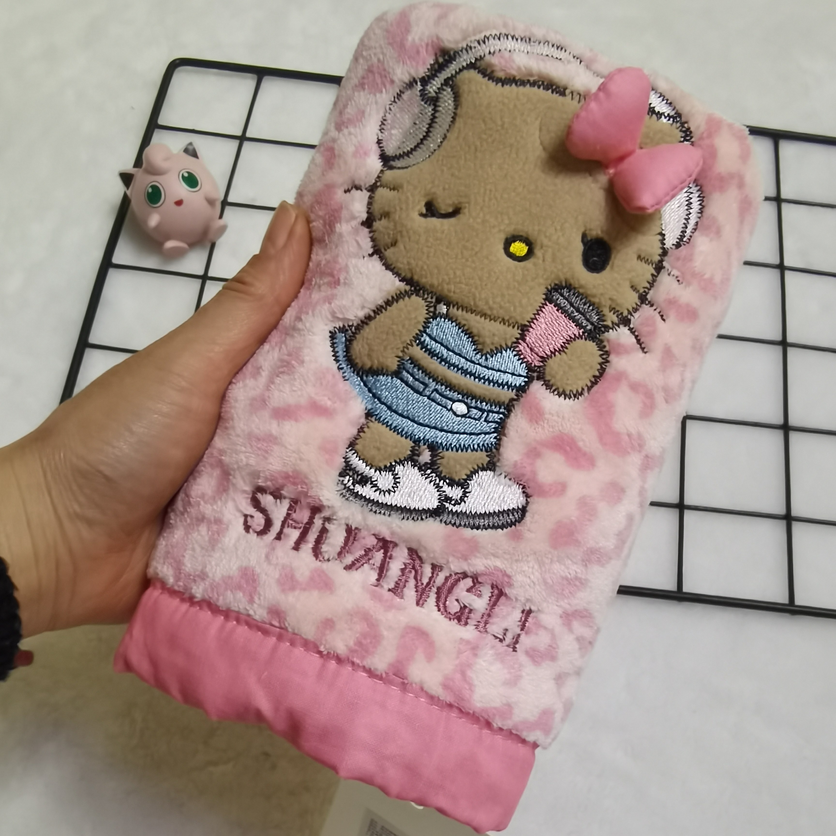 ins风卡通豹纹凯蒂猫干发帽女强吸水速干包头巾浴帽家用毛巾浴巾