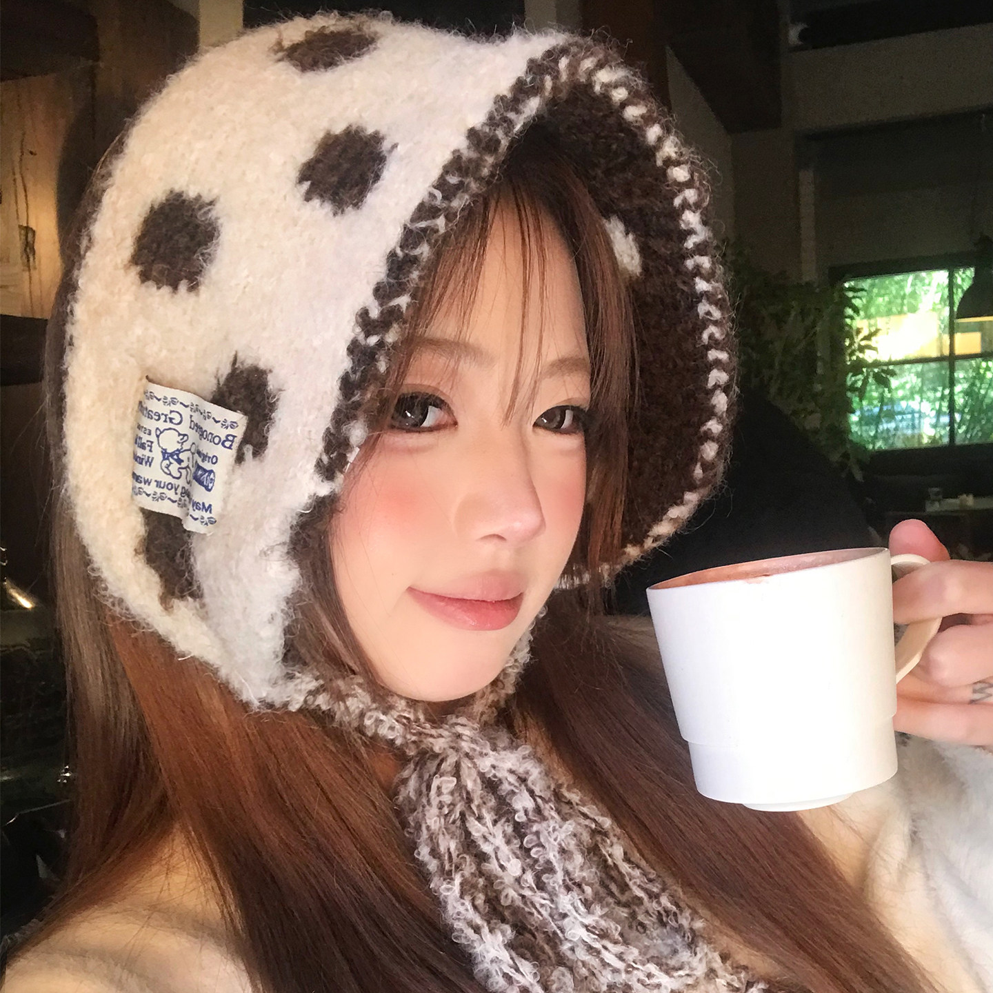 双面戴波点针织绑带耳罩女秋冬骑行学生加厚保暖护耳套耳捂子耳包,服饰配件/皮带/帽子/围巾,耳套,淘宝优惠券,粉丝福利购,淘宝优惠卷