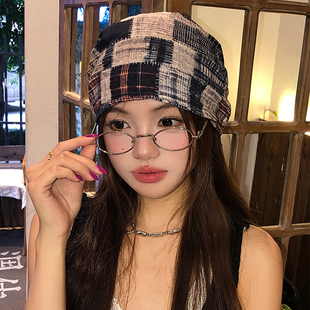 废土风美式 透气显脸小包头帽子辣妹冷帽 街头小众做旧堆堆帽女夏季