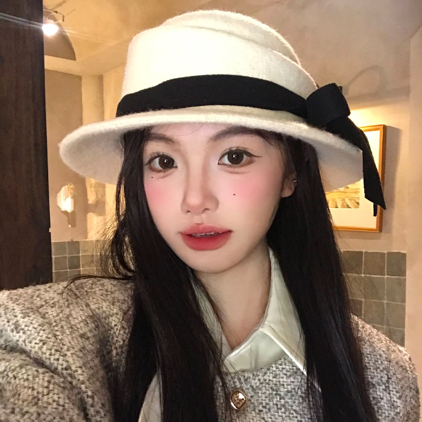 法式高级感蝴蝶结毛绒礼帽女秋冬季百搭千金风帽子渔夫帽气质盆帽,服饰配件/皮带/帽子/围巾,帽子,淘宝优惠券,粉丝福利购,淘宝优惠卷