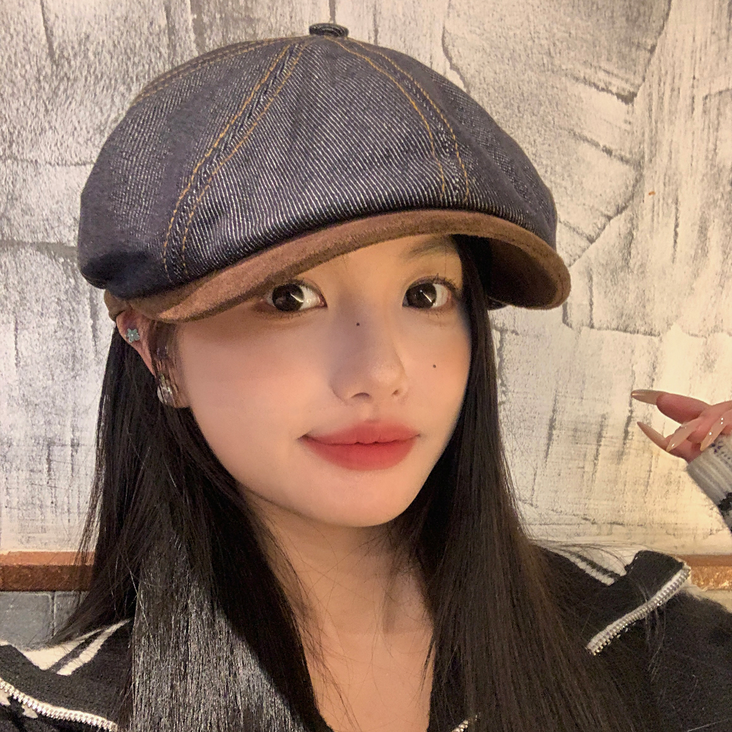 美式复古艺术牛仔画家前进帽女