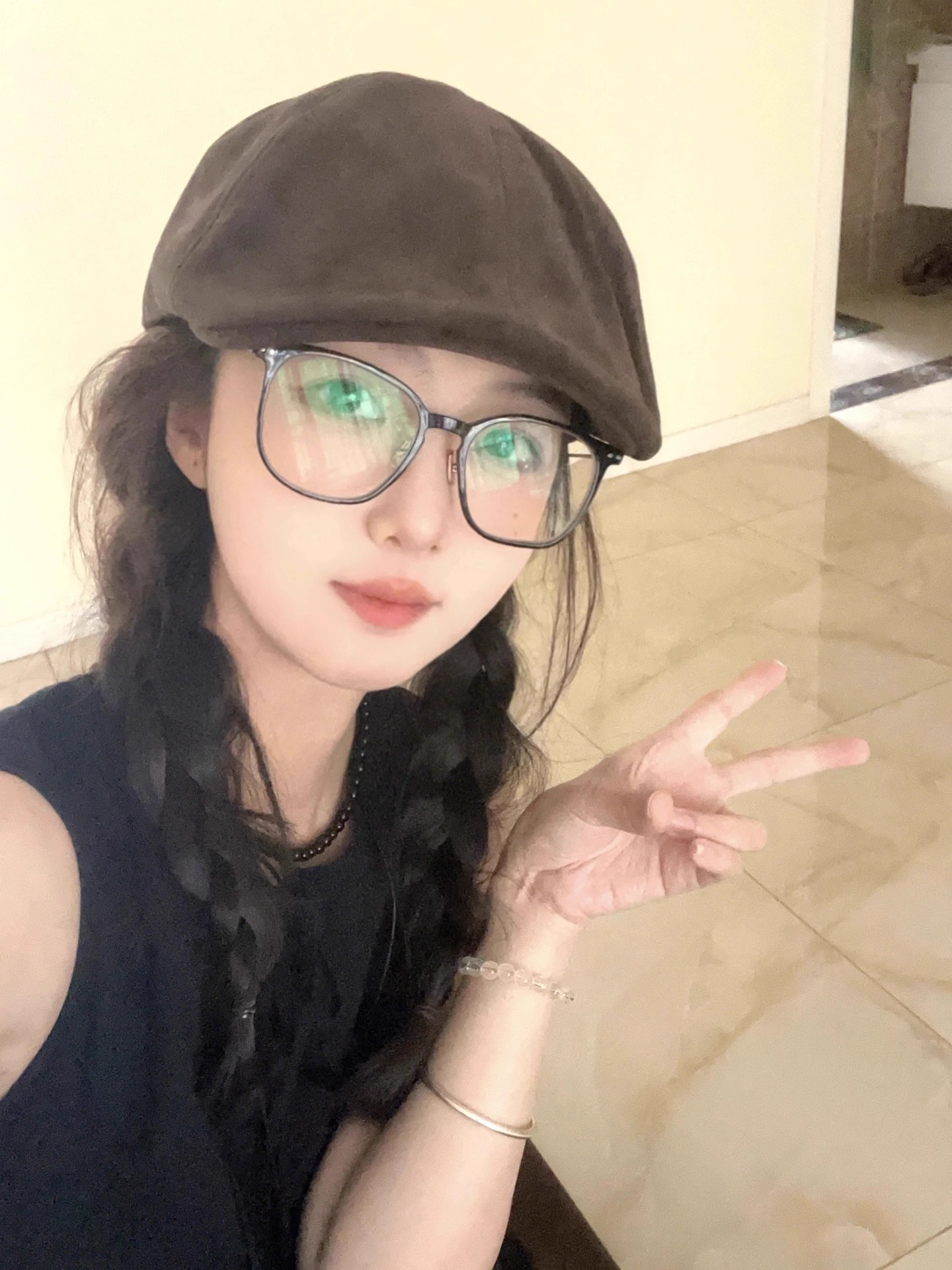 2025 New Suede Beret for Women, British Style, Retro, Large Head Circumference, Niche Versatile Artist Hat