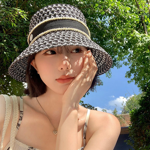 高级感法式小香风渔夫帽女春夏季