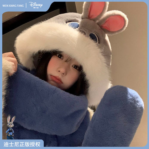 迪士尼朱迪帽子女2025年秋冬季潮