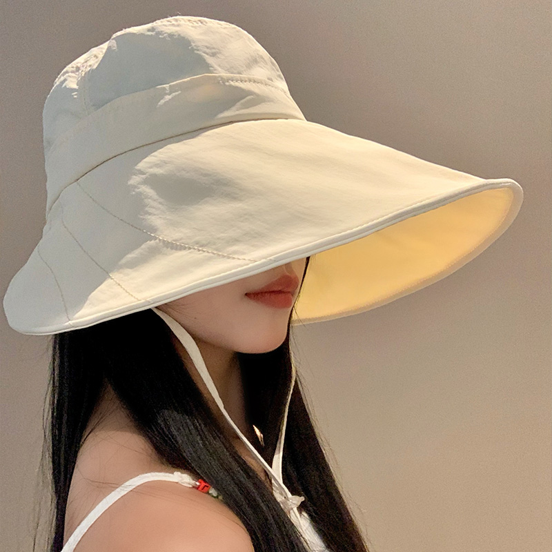 日系复古大帽檐遮阳帽子女夏季