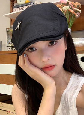 小众复古四芒星前进帽薄款透气女