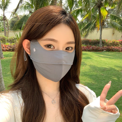 冰丝护眼角防晒口罩3d立体女夏季