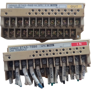 OMRON欧姆龙PLC远程模块B7A-R6B16输出B7AS-T6B6输入没边盖16点位