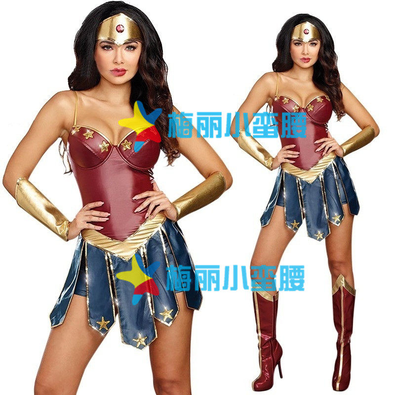 万圣节女超人角色扮演神奇女侠COSPLAY制服派对夜店演出服装成人