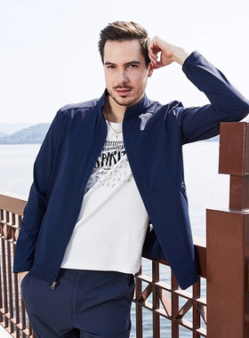 CARAVA喀尔沃男春夏商务抗皱弹力速干衣DWR持久防泼水外套558235