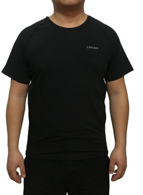 CARAVA喀尔沃男春夏轻薄弹力圆领3M快干速干透气运动T恤827075