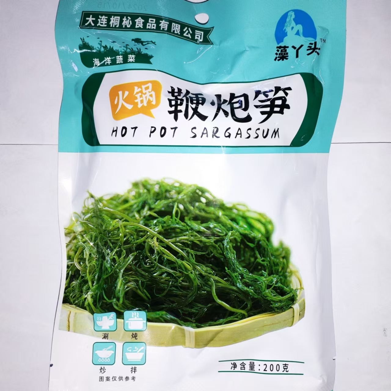 藻丫头盐渍鞭炮笋裙带菜长寿菜