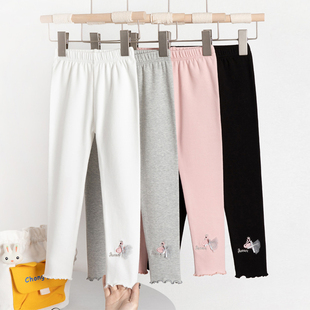 韩版 裤 春秋儿童女宝宝长裤 纯棉时尚 子夏 小女孩外穿薄款 女童打底裤