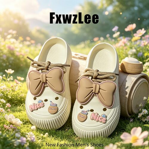 【复古甜心】FxwzLee2026夏季Nice少女凉鞋女款增高踩屎感洞洞鞋