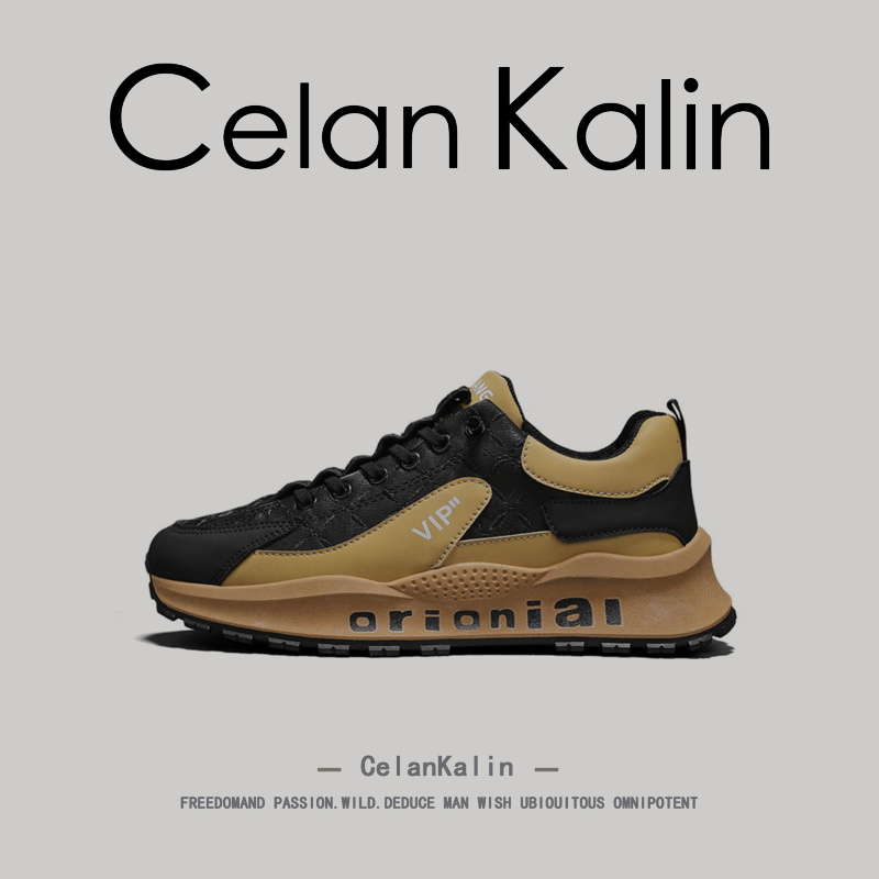 美国CelanKalin老爹鞋男款秋季软底男士休闲鞋子男鞋青少年阿甘鞋