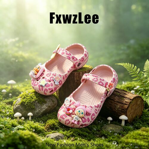 【桃豹星崽】FxwzLee2026夏季立体公仔沙滩鞋女款踩屎感防滑凉鞋