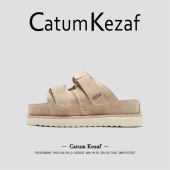 舒适百搭 一字拖鞋 美国CatumKezaf男士 夏季 男外穿穆勒勃肯鞋 凉鞋