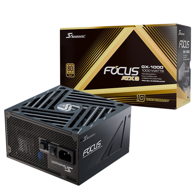 海韵FOCUS金牌全模组电源 750W/850W/1000W ATX3 电源 12V-2x6