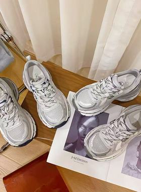 VK定制 韩版真皮时尚休闲运动鞋女9199