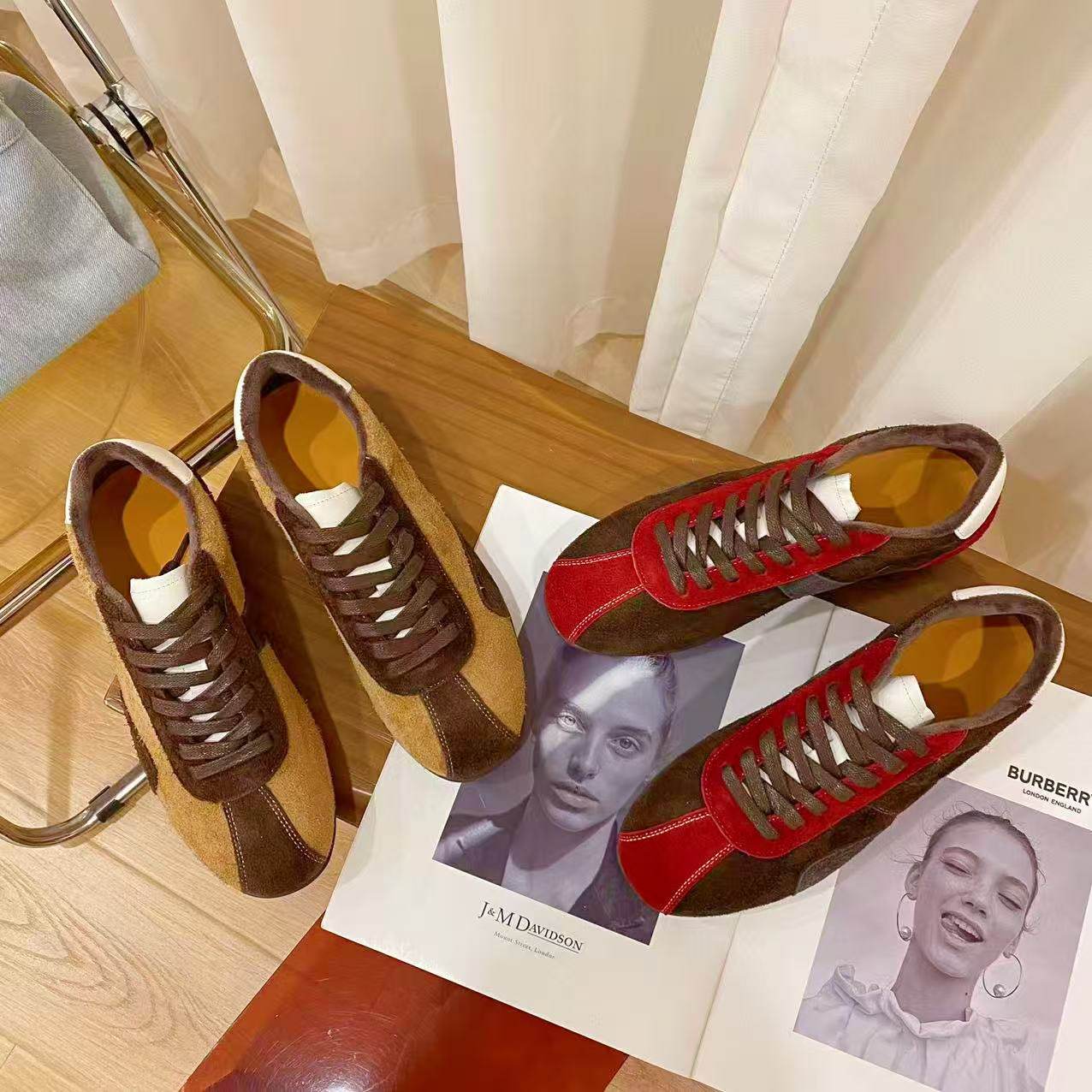 VK定制 韩版真皮时尚休闲运动鞋女92519-1,女鞋,时尚休闲鞋,淘宝优惠券,粉丝福利购,淘宝优惠卷