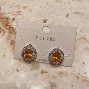 925银针耳钉E41 时尚 VK定制 韩版