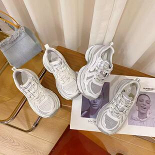 VK定制 韩版真皮时尚休闲运动鞋女91109