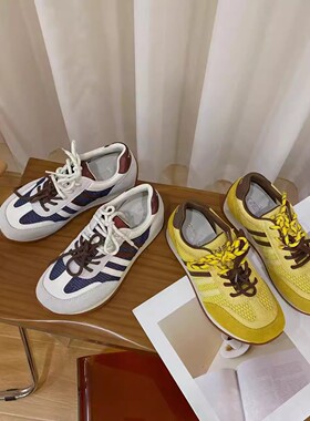 VK定制 韩版真皮时尚休闲运动鞋女375-87