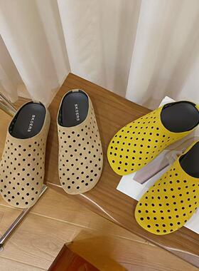 VK定制 韩版时尚休闲包头女拖鞋98-23