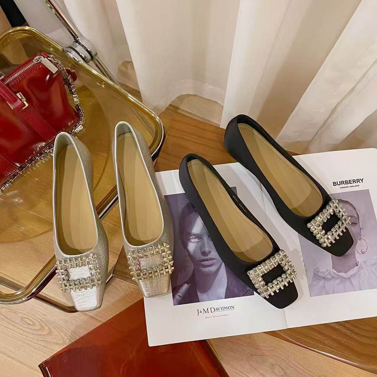 VK定制 韩版时尚粗跟单鞋女25H157,女鞋,时尚雪地靴,淘宝优惠券,粉丝福利购,淘宝优惠卷