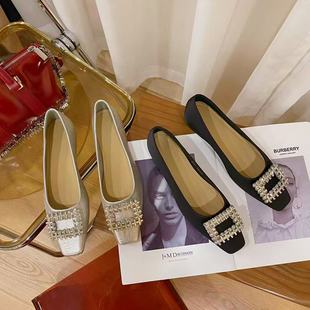 VK定制 韩版时尚粗跟单鞋女25H157