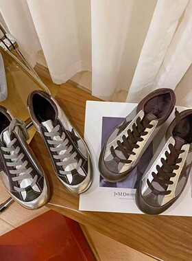 VK定制 韩版真皮时尚休闲运动鞋女667-8-1