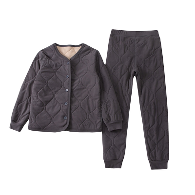 冬季女童夹棉家居服套装