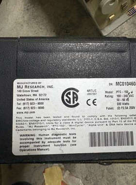 台州设备MJ Research Cycler PTC-150