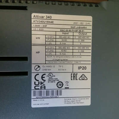 台州设备ATV340U15N4E 1.5kw变频器，未