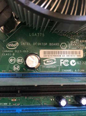 台州设备戴尔E210882工控板 带cpu 风扇 内存 USFB74