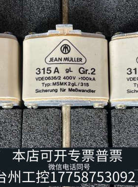 台州设备JEAN MULLER熔断器315A MSNK2gL/315