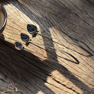 茶匙 宋代银茶勺 打抹茶工具 点茶投末斗茶用勺匙 纯手工银制茶杓