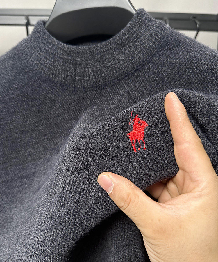 클래식 카 올인원 벨벳 플러스 벨벳 두꺼운 남성용 스웨터 남성용 하프 터틀넥 트렌디 한 겨울 따뜻한 니트 바닥 셔츠 남성용