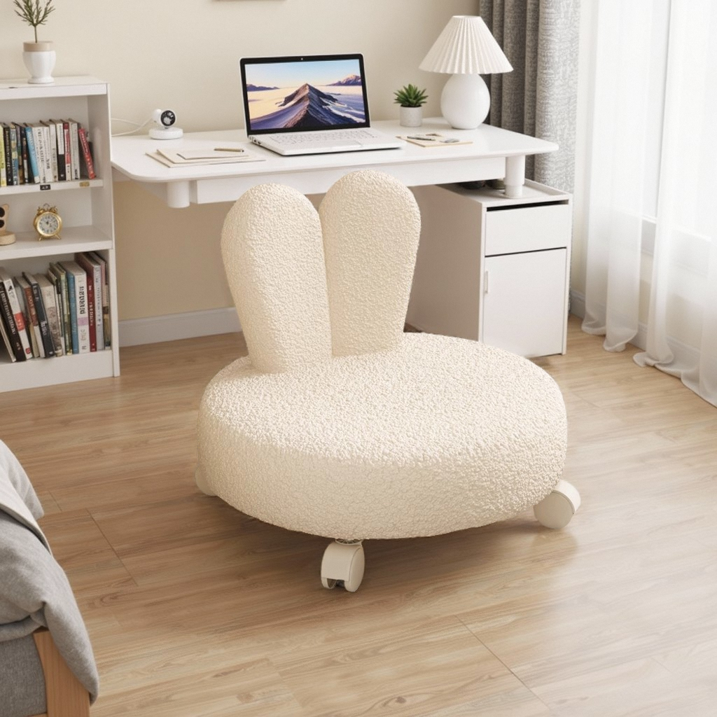 家居小兔子可爱凳子落地靠背矮凳