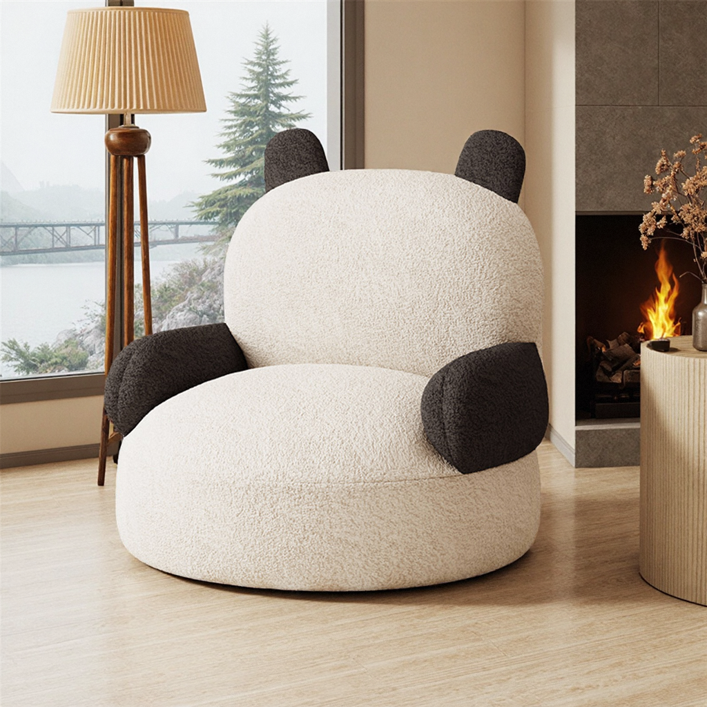 懒人沙发儿童卡通卧室靠背小坐墩