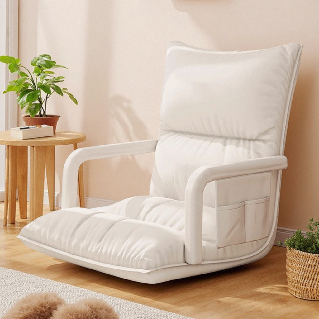 懒人沙发折叠凳子飘窗垫卧室靠背躺椅榻榻米坐垫可躺宿舍阳台座椅