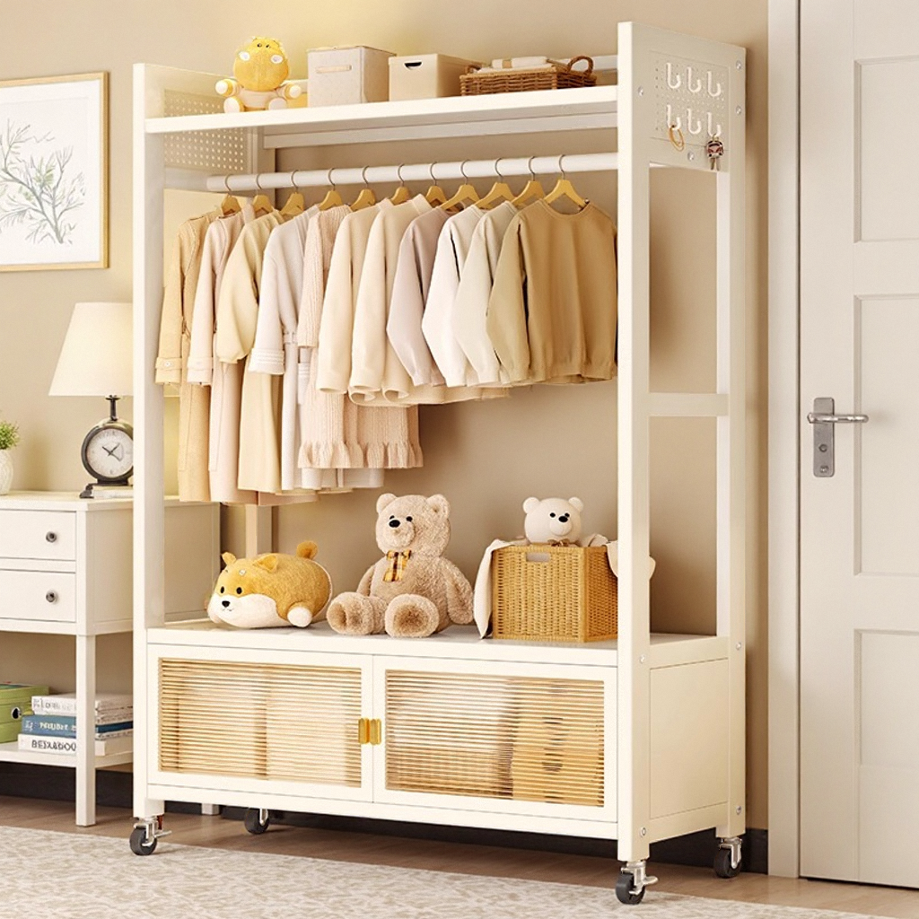 挂衣架落地可移动家用简易衣帽架