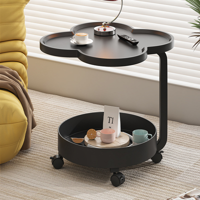 可移动小推车客厅沙发边几创意侧边柜置物架小茶几桌子饭厅零食台